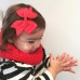 Knitted Infinity scarf - Red